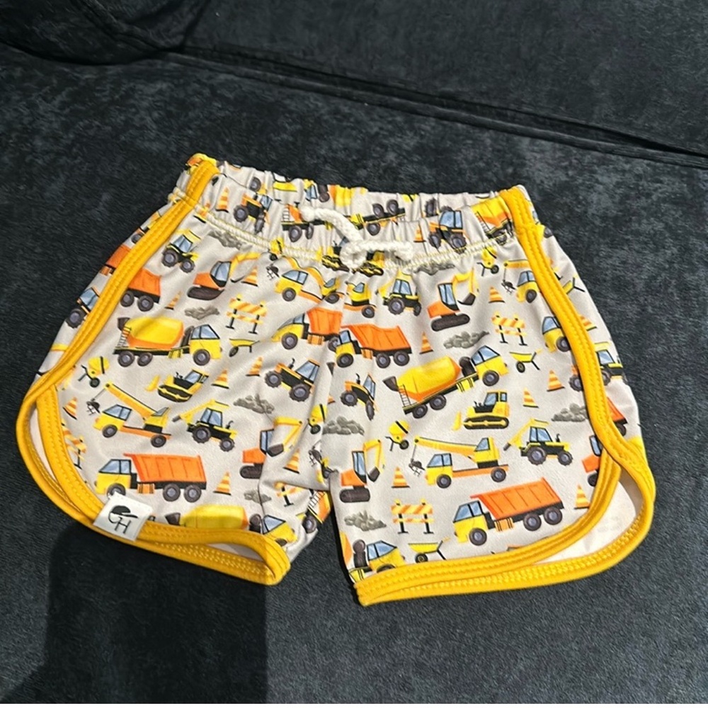 George Yellow Retro-Style Athletic Shorts